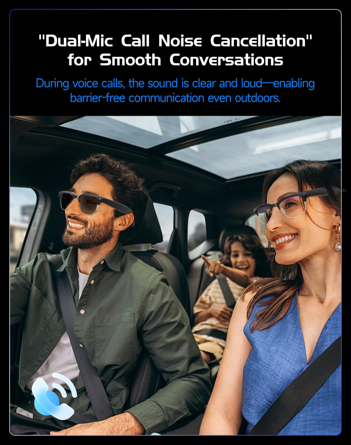Smart Glasses With Camera Video Recording AI Photo Recognition Bluetooth Call Translation Voice Sunglasses Men