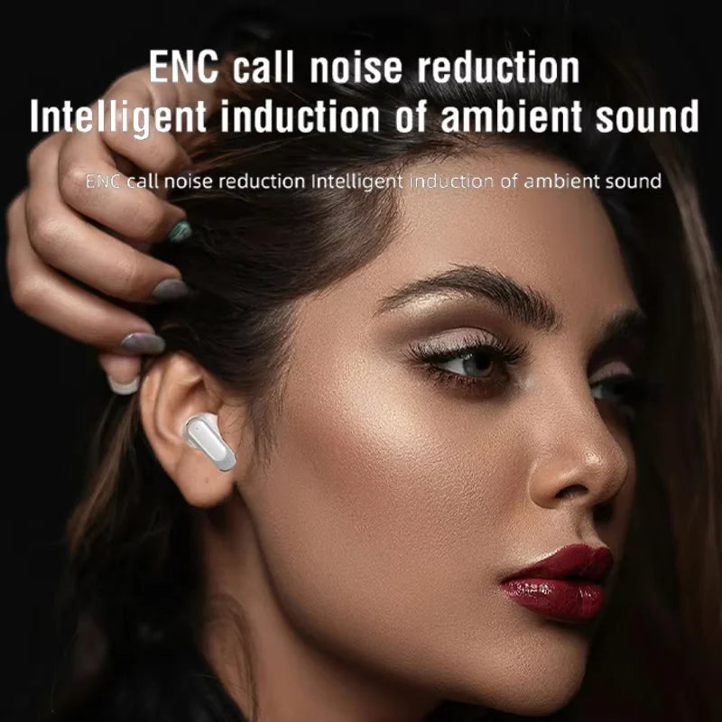 V11 Touch Screen Headphones ANC Bluetooth5.4 Noise Cancelling Earphones HiFi Stereo Wireless In-Ear ENC Earbuds With Mic