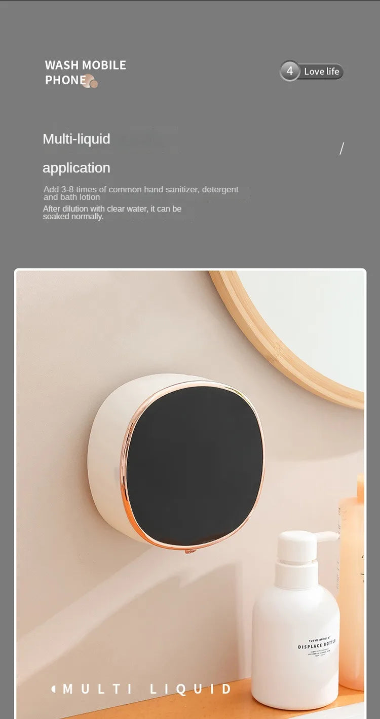 280ml Smart Soap Dispenser Touchless Motion Sensor Washing Hand Device 1200mah Wall-Mounted Liquid Soap Dispenser for Home