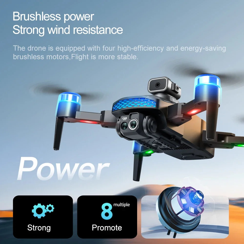M6 Drone Brushless Motor Professional 8K HD Aerial Photography Obstacle Avoidance UAV Four-Rotor Helicopter Toys