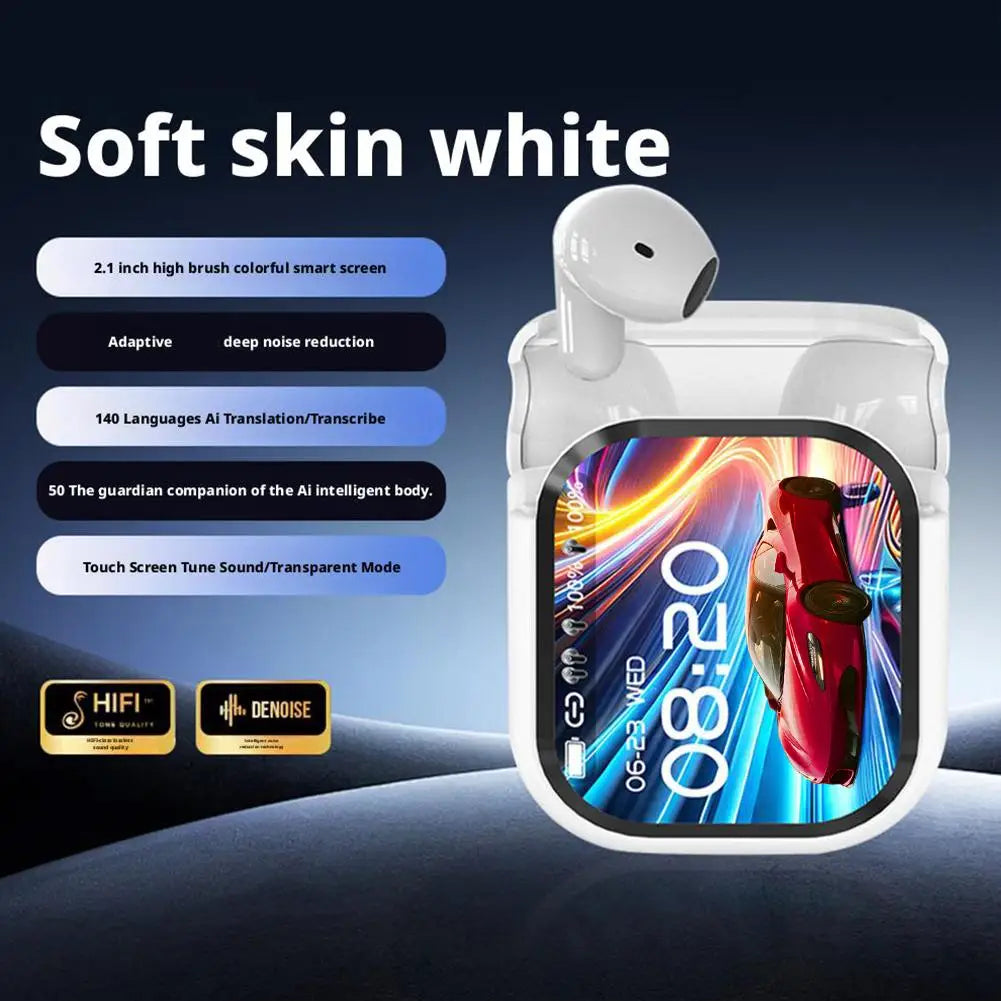 2025 NEW Bluetooth V6.0 Earphones TWS Sports Wireless Headphones AI Translator Earbuds In-Ear Noise Reduction Headsets With Mic