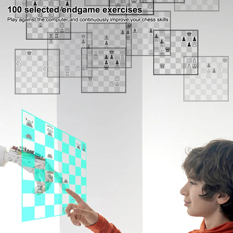Electronic Chess Game Magnetic Chess Piece Sensory Board Screen Novice Learning Intelligent AI Against Single-player Chess