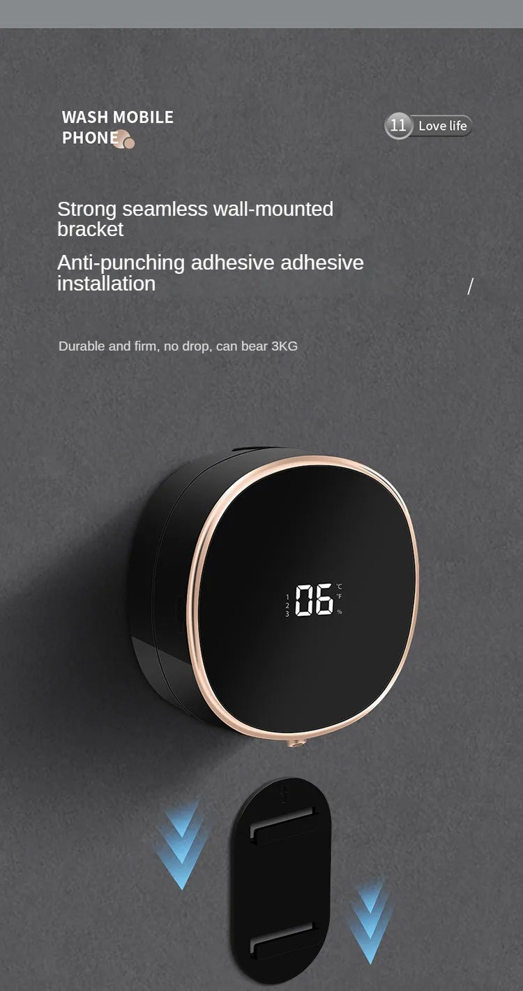280ml Smart Soap Dispenser Touchless Motion Sensor Washing Hand Device 1200mah Wall-Mounted Liquid Soap Dispenser for Home