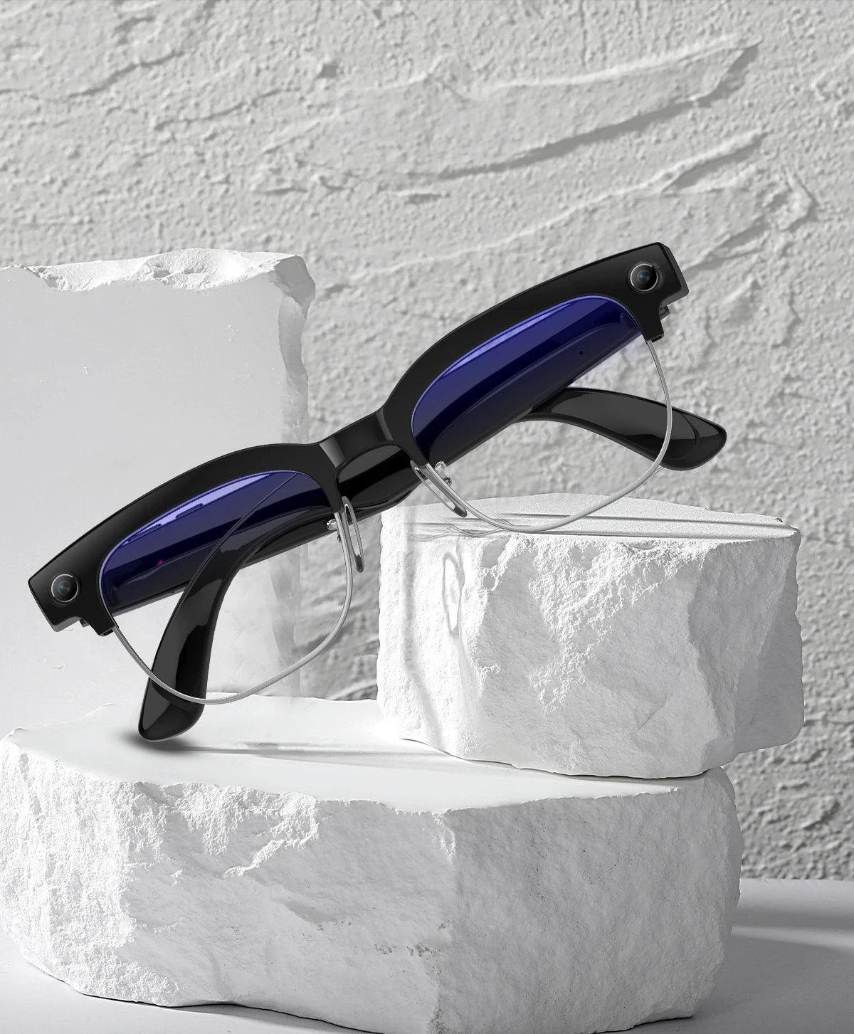 Smart Glasses With Camera Video Recording AI Photo Recognition Bluetooth Call Translation Voice Sunglasses Men