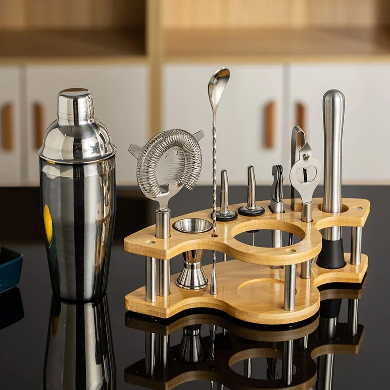 Cocktail Shaker Set Stainless Steel Bartender Kit Cocktail Mixer Wine Martini Boston Shaker Party Bar Tools