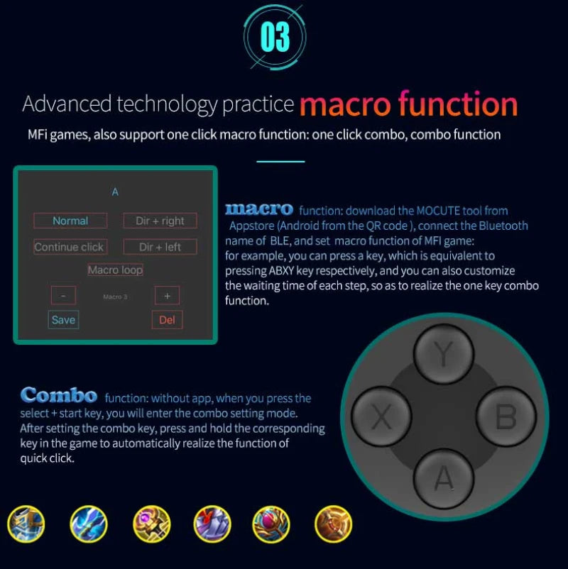 Mobile Controller Pubg For iPhone Android Cell Phone Gamepad Control Bluetooth Joystick Trigger Game Pad Cellphone Smartphone