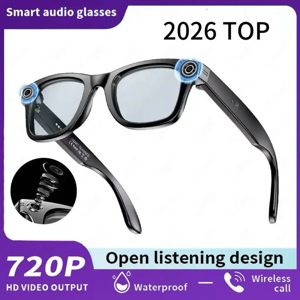 AI for Meta Smart Glasses 8MP Camera Video Recording 100+ Languages Translation Sunglasses Bluetooth Call Music Play