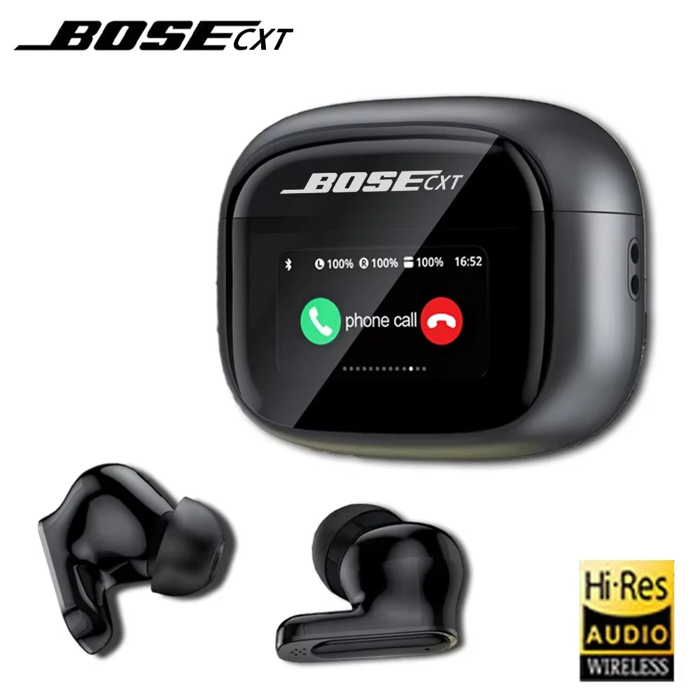 V11 Touch Screen Headphones ANC Bluetooth5.4 Noise Cancelling Earphones HiFi Stereo Wireless In-Ear ENC Earbuds With Mic