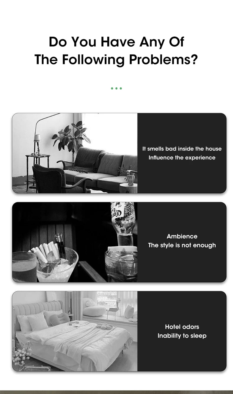 Portable Ultrasonic Diffuser Aromatherapy Machine Desktop Wall USB Smart Air Purifier Car Air Freshener Home Bathroom