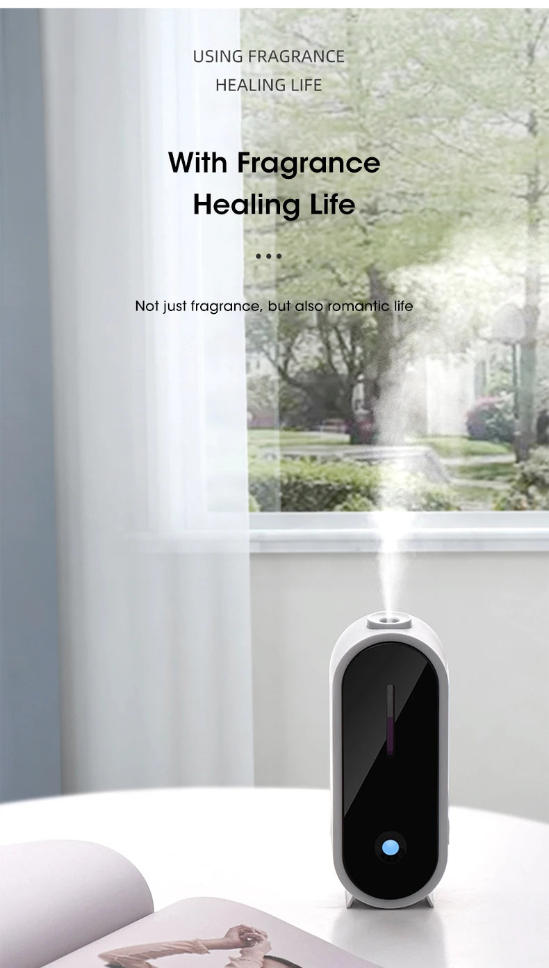 Portable Ultrasonic Diffuser Aromatherapy Machine Desktop Wall USB Smart Air Purifier Car Air Freshener Home Bathroom